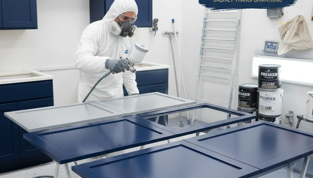 Professional cabinet painting in San Jose, CA kitchen showcasing smooth, durable refinished surfaces