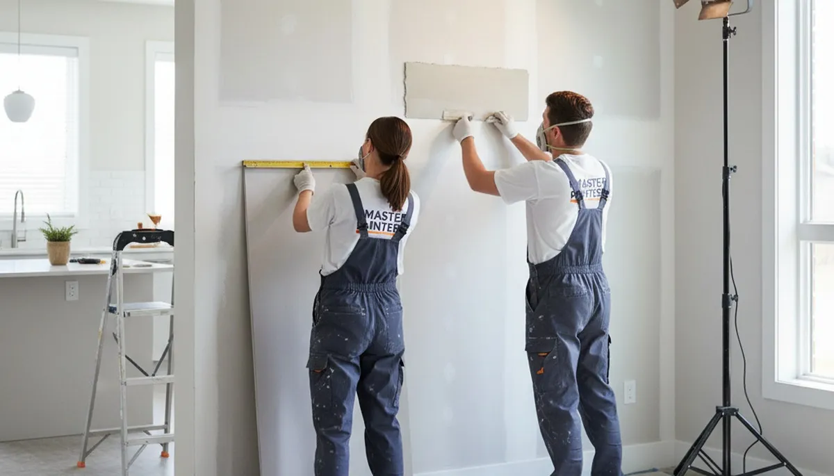 Professional drywall repair and wall restoration in San Jose, CA home by expert painters