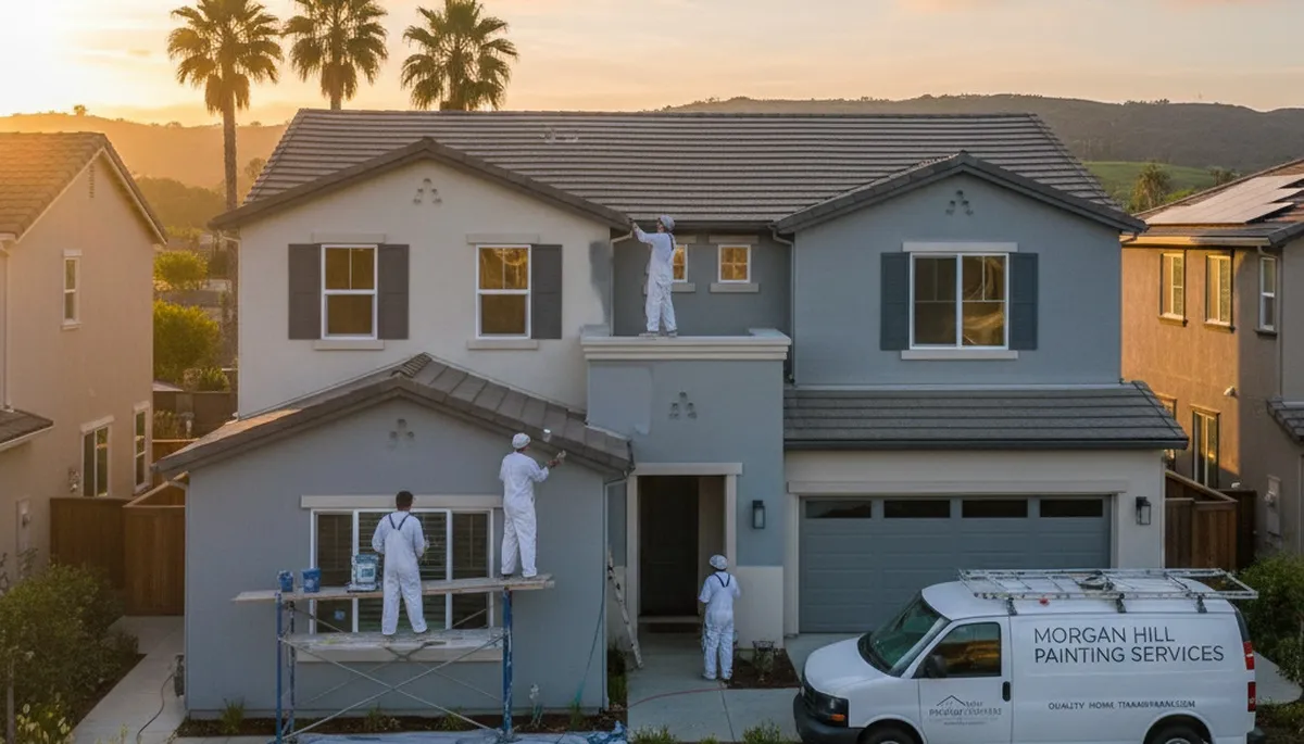 House painting service in San Jose, CA by paintingsanjoseca.com, professional exterior painting crew