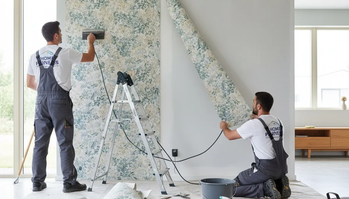 Professional wallpaper removal and wall prep by house painters in San Jose, CA