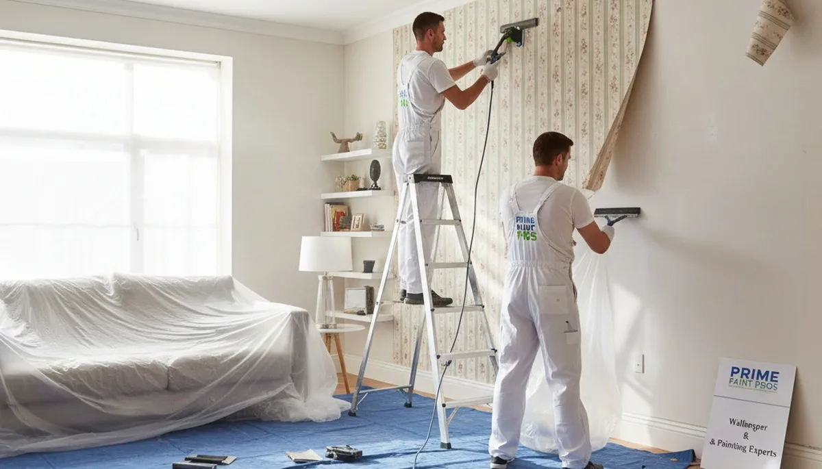 Professional wallpaper removal for homes in San Jose, CA creating smooth walls ready for fresh paint